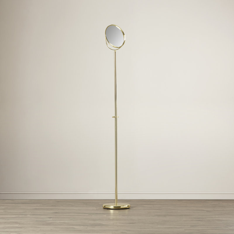 Andover Mills Adjustable Standing Makeup Mirror & Reviews Wayfair